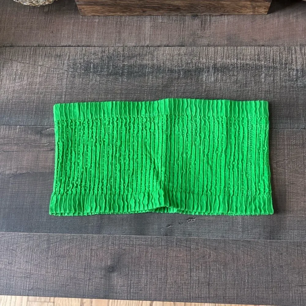 Out From Under Classic Seamless Green Bikini Top